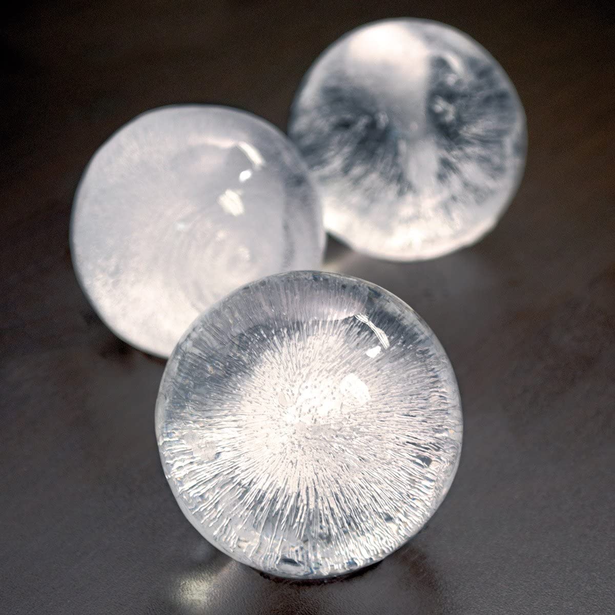 glacio Clear Ice Ball Maker - Crystal Clear 2.5-Inch Ice Spheres - Perfect  for Whiskey Enthusiasts and Cocktail Aficionados